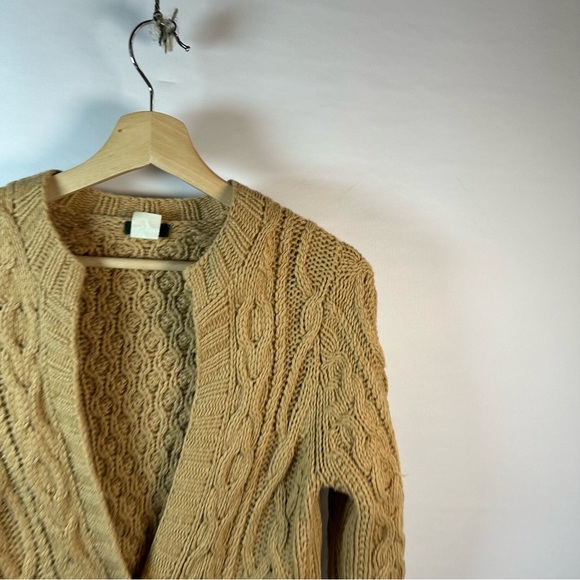 J. Crew Cream Cable Knit Cardigan Sweater - Picture 4 of 4